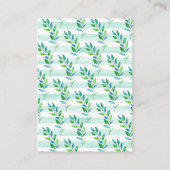 Jungle Elephant Babydusche Geschenkdusche Begleitkarte (Rückseite)