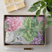 Jungle Elephant & Hydrangeas & Schmetterlinge Seidenpapier (Geschenk)