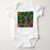 Jungle Exotic Animals Baby Jersey Bodysuit Baby Strampler (Vorderseite)