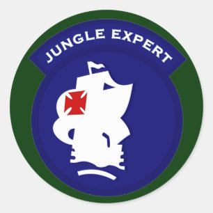 Jungle Expert Taschenpflaster Runder Aufkleber