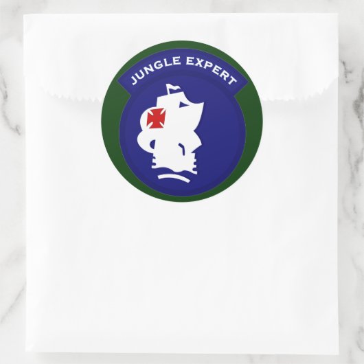 Jungle Expert Taschenpflaster Runder Aufkleber (Tasche)