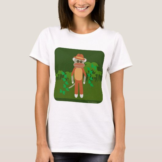 Jungle Explorer Tour Sock Monkey T-Shirt (Vorderseite)