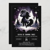 Jungle Fantasy Horse Geburtstag Einladung (Vorne/Hinten)