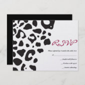 JUNGLE FEVER Bat Bar Mitzvah Reply Card RSVP Karte (Vorne/Hinten)