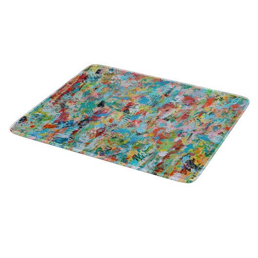 Jungle Fever Deko Glass Cutting Board Schneidebrett (Ecke)