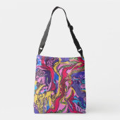"Jungle Fever" Design Tote Bag 2 Tragetaschen Mit Langen Trägern (Rückseite)