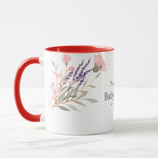 Jungle Floral Baby Dusche Tasse (Links)