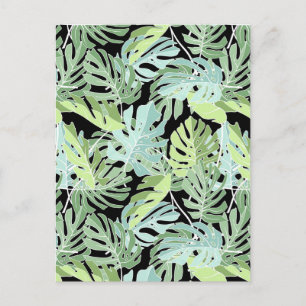 Jungle Floral Pattern 2 Postkarte