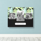 Jungle Floral Pattern | Fotos und Texte aus der Fa Leinwanddruck (Insitu (Holzboden))