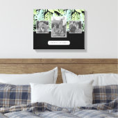 Jungle Floral Pattern | Fotos und Texte aus der Fa Leinwanddruck (Insitu (Schlafzimmer))