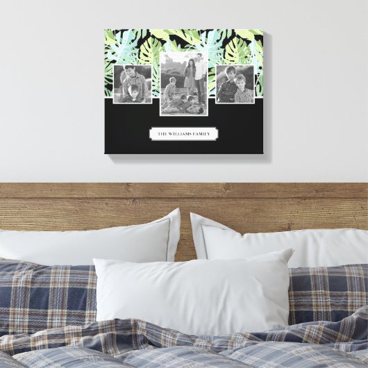 Jungle Floral Pattern | Fotos und Texte aus der Fa Leinwanddruck (Insitu (Schlafzimmer))