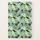 Jungle Floral Pattern | Name hinzufügen Planer (Rückseite)