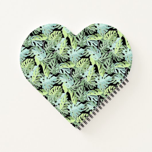 Jungle Floral Pattern Notizbuch (Rückseite)