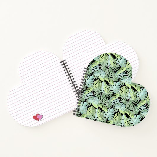 Jungle Floral Pattern Notizbuch (Innenseite)