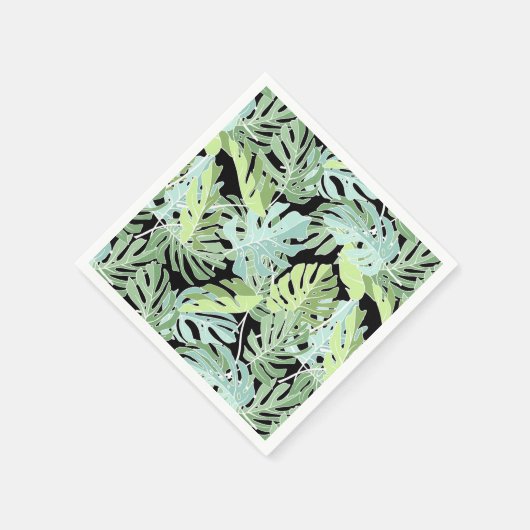 Jungle Floral Pattern Serviette (Ecke)