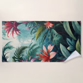 Jungle Floral Strandtuch (Vorderseite)