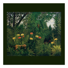 Jungle Folk Art von Rousseau Poster