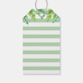 Jungle Forest Lion Giraffe Baby Shower Guest Fevor Geschenkanhänger (Rückseite)