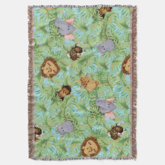 Jungle Friends Decke (Vorderseite Vertikal)