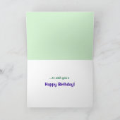 Jungle Friends Kid's Birthday Card Karte (Innenseite)