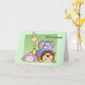 Jungle Friends Kid's Birthday Card Karte (Gelbe Blume)