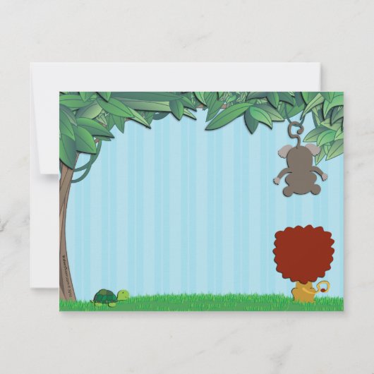 Jungle Friends Mitteilungskarten (Rückseite)