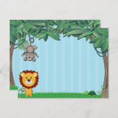 Jungle Friends Mitteilungskarten (Vorne/Hinten)
