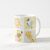 Jungle Friends Pattern Kaffeetasse (VorderseiteRechts)
