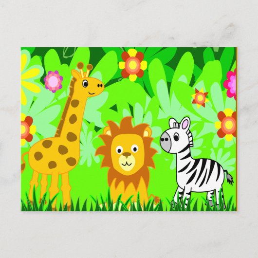 Jungle Friends Postkarte (Vorderseite)