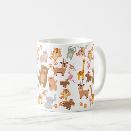Jungle Friends Tasse (VorderseiteRechts)