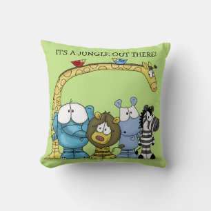 Jungle Friends-Wild über Sie Kissen