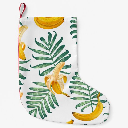 Jungle Fruits: Lebhaft Vintag Kleiner Weihnachtsstrumpf (Vorderseite)