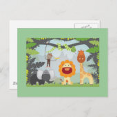 Jungle Fun Postkarte (Vorne/Hinten)