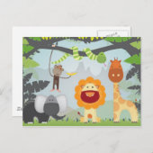 Jungle Fun Postkarte (Vorne/Hinten)