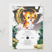 Jungle Fun Tiger Geburtstag Einladung (Vorderseite)