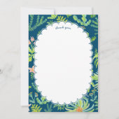 Jungle Garden Watercolor Custom BRIDAL SHOWER Dankeskarte (Vorderseite)