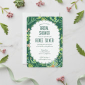Jungle Garden Watercolor Custom BRIDAL SHOWER Einladung