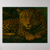 Jungle Gaze - Der Leopard im Freien Poster (Vorne)