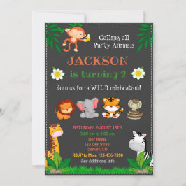 Jungle Geburtstagseinladung Party einladen Einladung