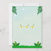 Jungle Geburtstagseinladung Party einladen Einladung (Rückseite)