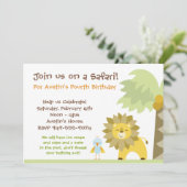 Jungle Geburtstagsparty Einladung (Stehend Vorderseite)