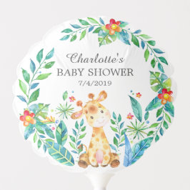 Jungle Giraffe Baby Shower Ballon