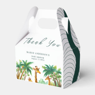 Jungle Giraffe Niedlich Elegant Hallo Babydusche Geschenkschachtel