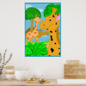 Jungle Giraffe Poster Print (Küche)