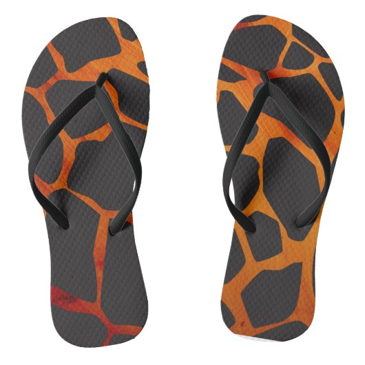 Jungle Giraffe Print Badesandalen (Fußbett)
