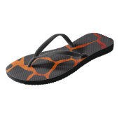 Jungle Giraffe Print Badesandalen (Schrägansicht)