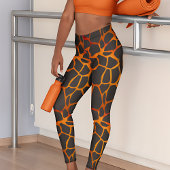 Jungle Giraffe Print Leggings