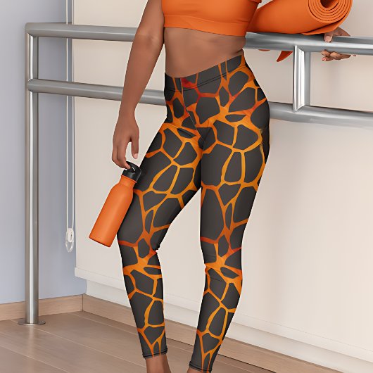 Jungle Giraffe Print Leggings