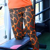 Jungle Giraffe Print Leggings
