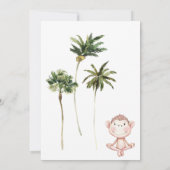 *~* Jungle Giraffe ZWEI 2 AR21 Foto Geburtstag Einladung (Rückseite)